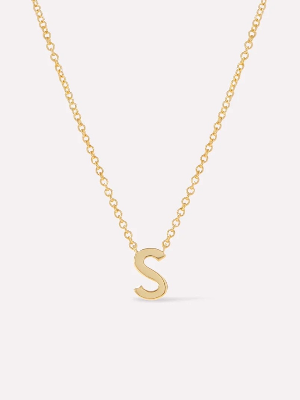 Ana Luisa 14k Gold Letter Necklace “S”